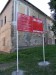 Toužim, náměstí, infotabule Metrostav rekonstrukce 2012